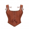 Vintage Floral Embroidered Camisole, Corset Vest Top for Women Bustier Shapewear N23709