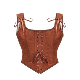 Vintage Floral Embroidered Camisole, Corset Vest Top for Women Bustier Shapewear N23709
