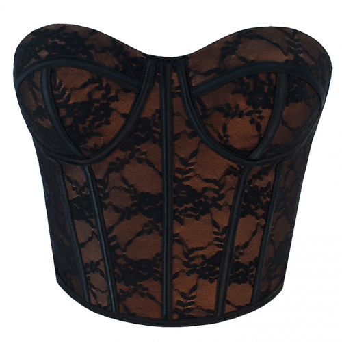 Women's lace sexy outerwear French palace underwear corset top N23539