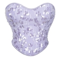 Women's New Sequin Decorated Women's Tube Top Sexy Breast Support Shaping Top N23643