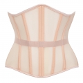 Women's 16 Steel Boned Breathable Mesh Waist Training Corset Waspie N23886