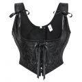 Vintage Floral Embroidered Camisole, Corset Vest Top for Women Bustier Shapewear N23883