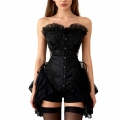 Burlesque Black Bustier N23880