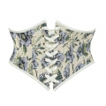 Vintage Embroidered Floral Corset Belt, Front Lace-Up Waist Cincher with Back Zipper N23872