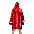 Men's Red World Champion Boxing Clothing Cloak And Shorts Adult Cosplay Costume N20495