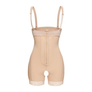 Sexy Complexion Spaghetti Straps Open-bust Zipper Slimming Plus Size Bodyshaper Underwear PT20405