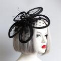 Gothic Style Black Petal Lace Dots Beads Wire Decoration Hairpin Head Decoration J20193