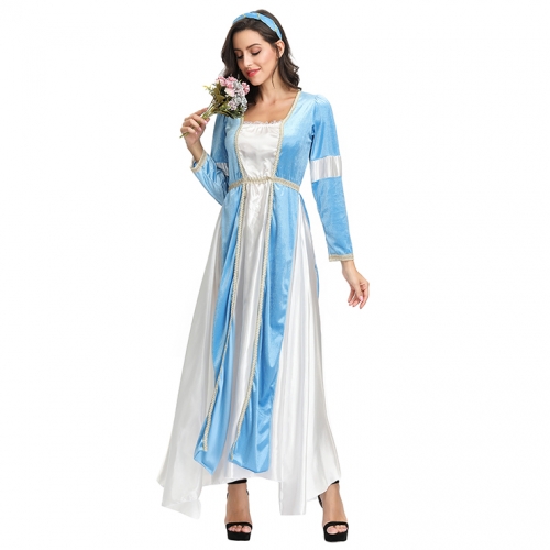 Deluxe Medieval Renaissance Maiden Long Dress Masquerade Costume N19150