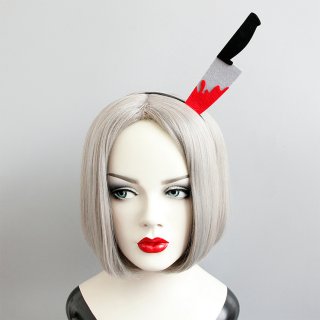 Cartoon Bloodstained Kitchen Knife Halloween Headwear MS18384