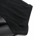 Men's Flirty Black PU Mesh Splicing Tight Shirt N17510