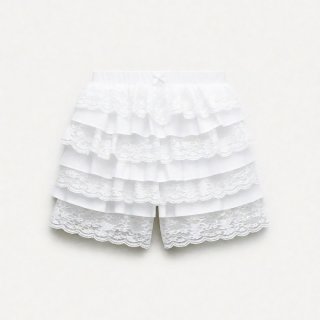 Floral Print Mini Skort for Women, High Waist Ruffle Hem Skirt Shorts, Retro A-Line Summer Skort HG23834