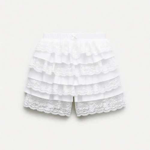 Floral Print Mini Skort for Women, High Waist Ruffle Hem Skirt Shorts, Retro A-Line Summer Skort HG23834