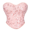 Women's New Sequin Decorated Women's Tube Top Sexy Breast Support Shaping Top N23642