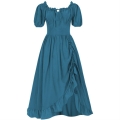 Women's Medieval New Retro Irregular Beer Dress Renaissance Gown Stage Costume N23731