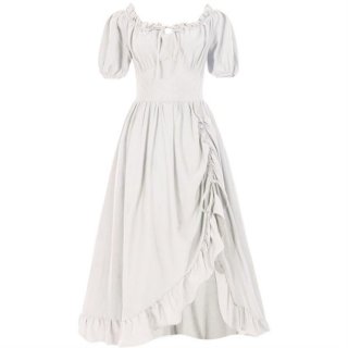 Women's Medieval New Retro Irregular Beer Dress Renaissance Gown Stage Costume N23730