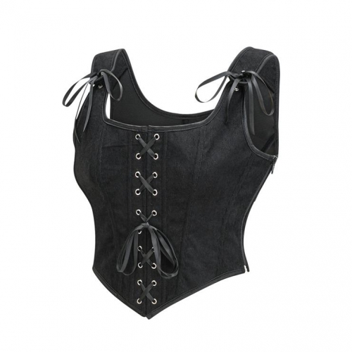 Vintage Floral Embroidered Camisole, Corset Vest Top for Women Bustier Shapewear N23708