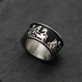 Viking Runes Stainless Steel Ring - Unique and Stylish Jewelry J23704