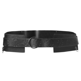Viking Renaissance Leather Belt Medieval Style Waist Cinch for Costume Accessories N23695