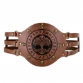 Viking Waist Belt - Intricate Medieval Embossed Design for Halloween Cosplay & Steampunk Warrior Costumes N23693