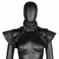Gothic Punk Shoulder Armor - Adjustable Leather Spaulders for Cosplay, Halloween & Steampunk Costume Accessories N23682