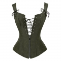 Steampunk Faux Leather Lace Up Vest Corset N14219