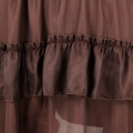 Victorian Steampunk Gothic Short Front Ruffle Skirt N12982