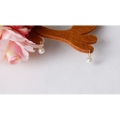 Mignon Girl's Flower Christmas Deer Ear Hairband J12854