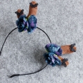Butterfly Flowers Elk Horn Masquerade Party Hairhoop J12828