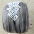 White Flower Lace Bridal Wedding Party Hairhoop J12831