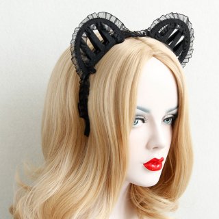 Housemaid Black lace Hair Clasp J12817