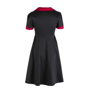 Vintage Short Sleeve Casual Dress N12179