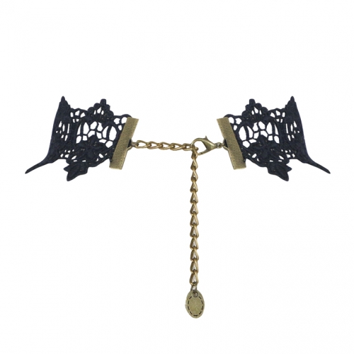 Gothic Vintage Punk Dress Up Wedding Party Tassel Lace Necklace J12064