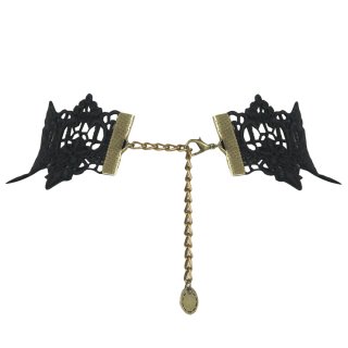 Gothic Vintage Punk Dress Up Wedding Party Tassel Lace Necklace J12063