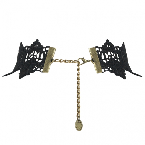 Gothic Vintage Punk Dress Up Wedding Party Tassel Lace Necklace J12063