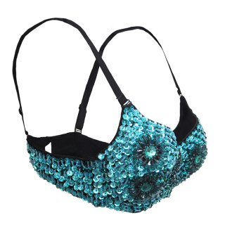 Sky Floral Studded Bead Bra Top N12011