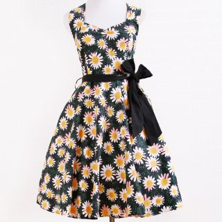 1950's Vintage Halter Floral Print Cocktail Dress N11928