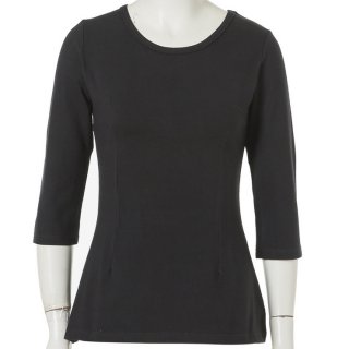 Sexy Plain Round Neck Half Sleeve Casual Shirt N11865