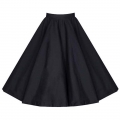 Charming Plain High Waisted Flared Swing Skirt HG11821