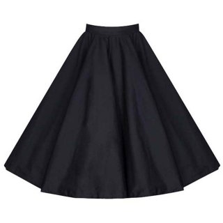 Charming Plain High Waisted Flared Swing Skirt HG11821