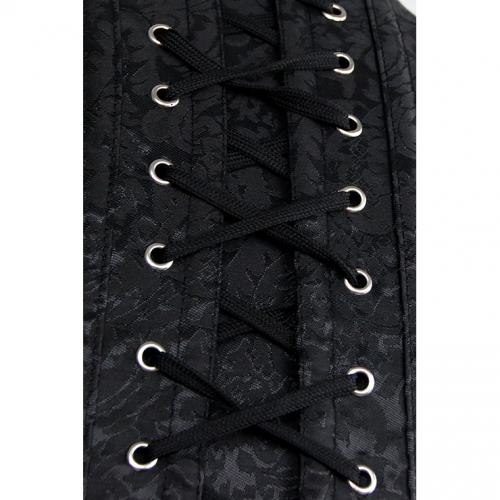 Steampunk Faux Gothic Vintage Sprial Steel Boned Bustier Corset N11461