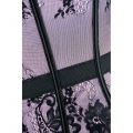 Fashion Purple Lace Mesh Overbust Corset N11315