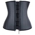 25 Spiral Steel Boned Latex Waist Training Cincher Underbust Corset N11319