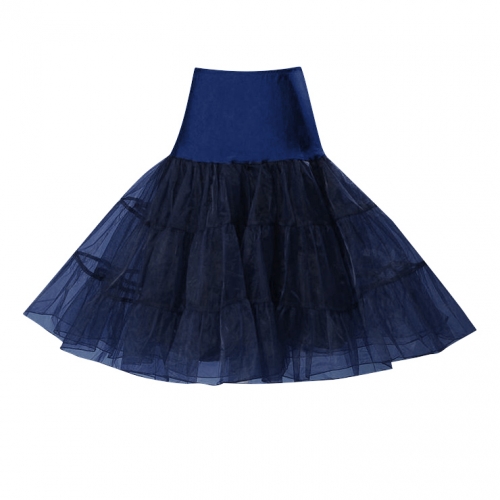 Graceful Cute Dark-blue Tulle Skirt Petticoat HG11260