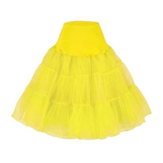 Graceful Cute Yellow Tulle Skirt Petticoat HG11256