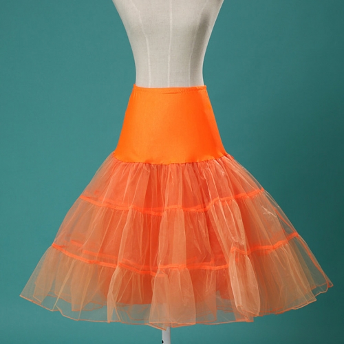 Graceful Cute Orange Tulle Skirt Petticoat HG11254