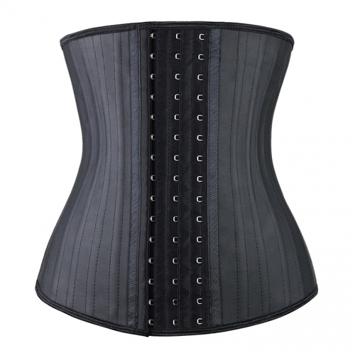 25 Spiral Steel Boned Latex Waist Training Cincher Underbust Corset N11124