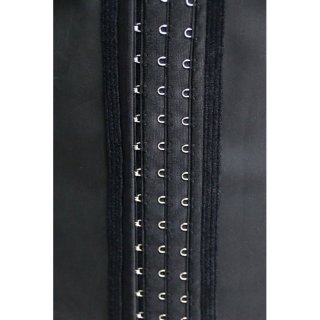 Hot Sale Black Latex Steel Boned Waist Cincher Underbust Corset Vest N10730