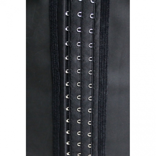 Hot Sale Black Latex Steel Boned Waist Cincher Underbust Corset Vest N10730