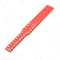 Women's Orange Leather Studs Embellishment Breasts Paddle MS10370