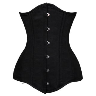 26 Steel Bones Unique Long Waist Training Corset Cotton Steel Underbust Double Boned Shaper N9893